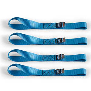 Mishimoto Soft Loop Tie-Down Straps (4-Pack) Blue