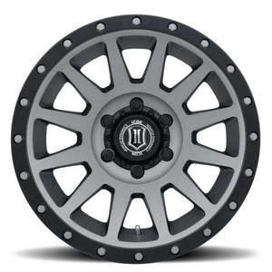 ICON Compression 18x9 6x5.5 0mm Offset 5in BS Titanium Wheel