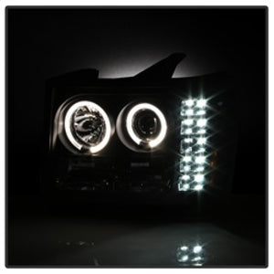 Spyder GMC Sierra 1500/GMC Sierra Denali 08-13 Projector LED Halo- LED Blk PRO-YD-GS07-HL-BK