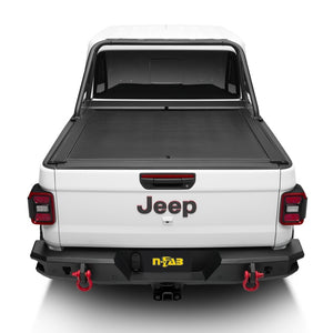 Rugged Ridge 20-22 Jeep Gladiator w/Trail Rail Sys Armis Tonneau Cover w/Max Track - Tex. Blk