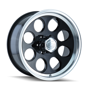 ION Type 171 16x8 / 5x139.7 BP / -5mm Offset / 108mm Hub Black/Machined Wheel