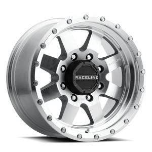 Raceline 935MC Defender 17x9in / 8x165.1 BP / -12mm Offset / 130.81mm Bore - Machined Wheel