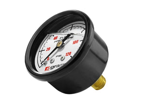 Grams Performance Universal 0-120 PSI Fuel Pressure Guage - White Face