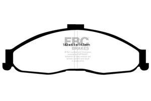 EBC 98-02 Chevrolet Camaro (4th Gen) 3.8 Redstuff Front Brake Pads