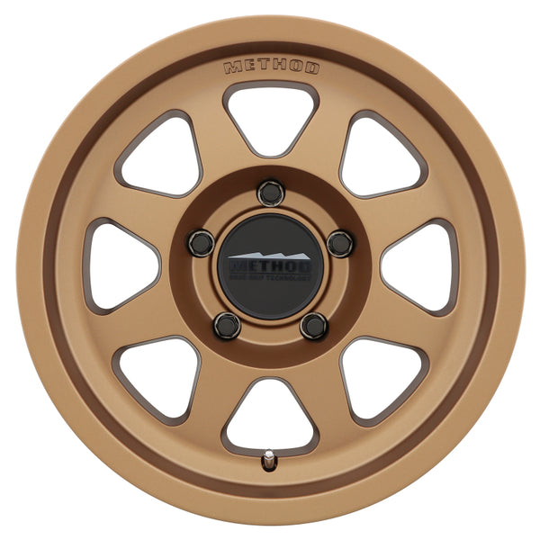 Method MR701 17x8.5 0mm Offset 5x150 110.5mm CB Method Bronze Wheel