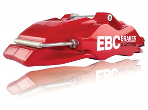 EBC Racing 05-11 Ford Focus ST (Mk2) Front Left Apollo-4 Red Caliper