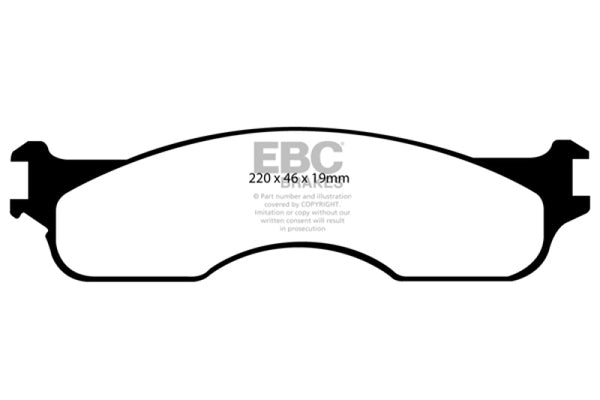 EBC 04 Dodge Ram SRT-10 8.3 Yellowstuff Front Brake Pads