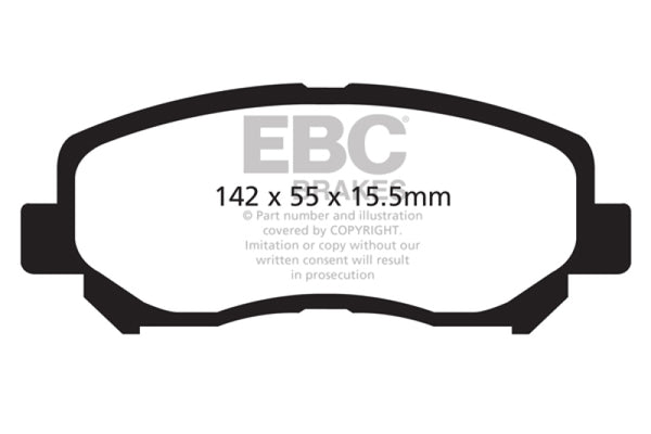 EBC 12+ Mazda CX-5 2 Redstuff Front Brake Pads