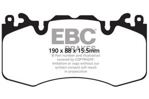 EBC 13+ Land Rover Range Rover 3.0 Supercharged Extra Duty Front Brake Pads