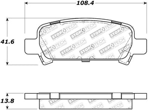 StopTech Street Touring 02-03 WRX Rear Brake Pads