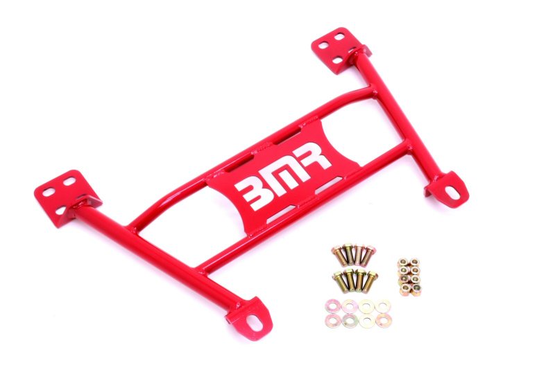 BMR 05-14 S197 Mustang Radiator Support Chassis Brace - Red - Emnotek