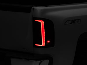 Raxiom 07-13 Chevy Silverado 1500 G2 LED Tail Lights- Black Housing (Clear Lens)