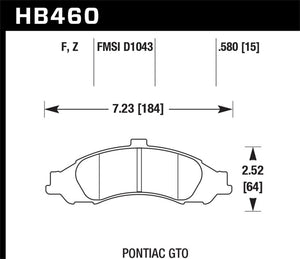 Hawk Performance Ceramic Street Brake Pads