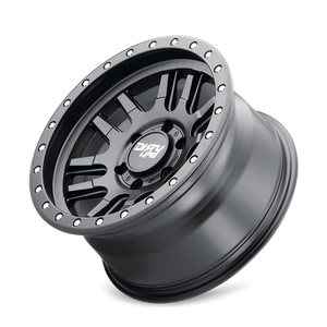 Dirty Life 9309 Canyon Pro 17x9/5x127 BP/-12mm Offset/71.5mm Hub Matte Black Wheel - Beadlock