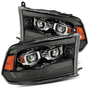 AlphaRex 09-18 Ram Truck MK II PRO-Series Halogen Projector Headlights Jet Black