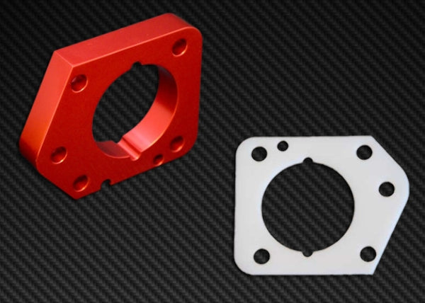 Torque Solution Throttle Body Spacer (Red): Honda Civic LX/EX/DX 2006-2011