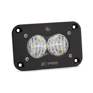 Baja Designs S2 Pro Flush Mount Wide Cornering Pattern LED Work Light - Clear