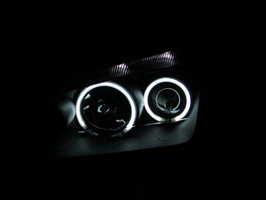 Anzo Projector Headlights w/ Halo Black Ford Focus 2005-2007