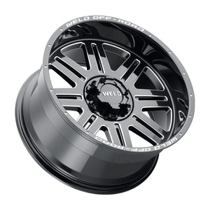 Weld Off-Road W103 20X9.0 Chasm 6X135 6X139.7 ET00 BS5.00 Gloss Black MIL 106.1