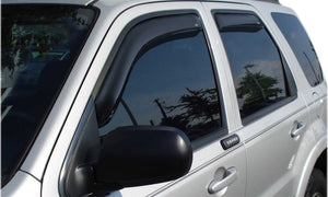 AVS 15-18 Ford F-150 Supercrew Ventvisor In-Channel Front & Rear Window Deflectors 4pc - Smoke