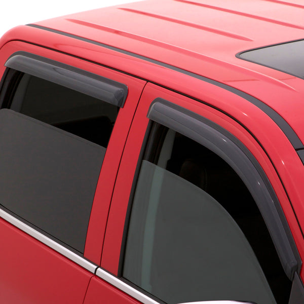 AVS 2018 Jeep Wrangler Unlimited (4-Door) Ventvisor Outside Mount Window Deflectors 4pc - Smoke