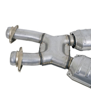 BBK 94-95 Mustang 5.0 High Flow X Pipe With Catalytic Converters - 2-1/2