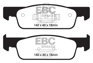 EBC 2016-2017 Smart Fortwo 0.9L Turbo Greenstuff Front Brake Pads