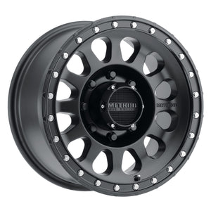 Method MR315 18x9 +18mm Offset 8x180 130.81mm CB Matte Black Wheel