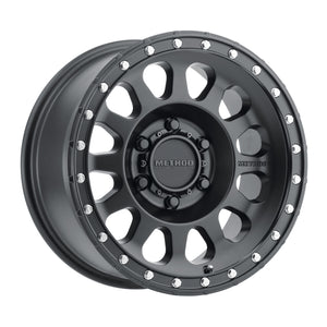 Method MR315 16x8 0mm Offset 6x5.5 106.25mm CB Matte Black Wheel