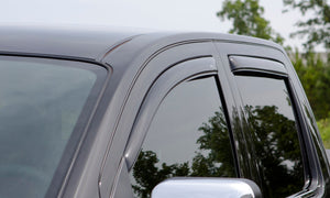 AVS 07-18 Toyota Tundra Crewmax Ventvisor In-Channel Front & Rear Window Deflectors 4pc - Smoke