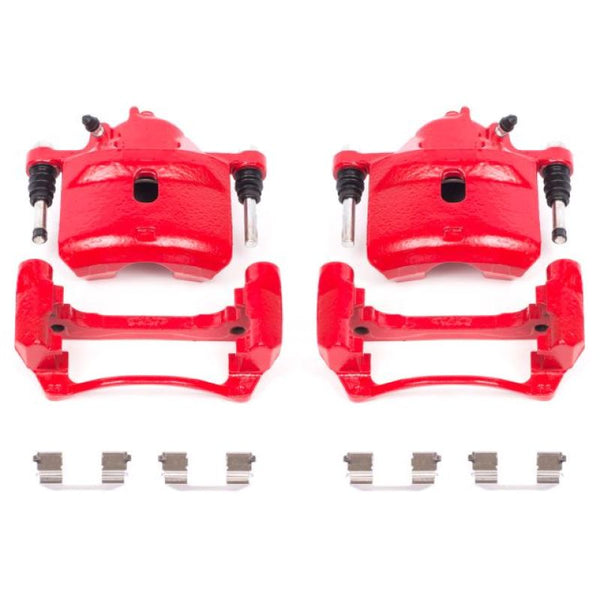 Power Stop 98-02 Honda Accord Front Red Calipers w/Brackets - Pair