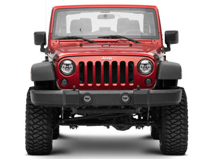 Raxiom 97-18 Jeep Wrangler TJ/JK Axial Series LED Daymaker Headlights- Chrome Housing (Clear Lens)