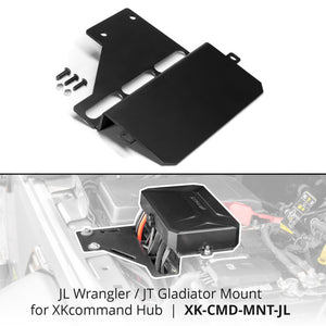 XK Glow XKcommand Hub Mounting Bracket for Wrangler JL + Gladiator JT