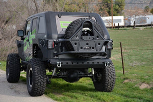 DV8 Offroad 07-18 Jeep Wrangler Body Mounted Tire Carrier