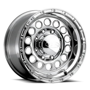 Raceline 887 Rock Crusher 15x10in / 5x114.3 BP / -47mm Offset / 83.82mm Bore - Polished Wheel