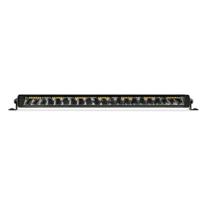 Go Rhino Xplor Blackout Combo Series Sgl Row LED Light Bar w/Amber (Side/Track Mount) 20.5in. - Blk