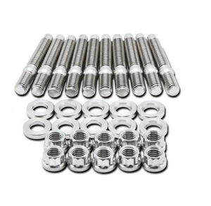 BLOX Racing SUS303 Stainless Steel Exhaust Manifold Stud Kit M8 x 1.25mm 45mm in Length - 7-piece