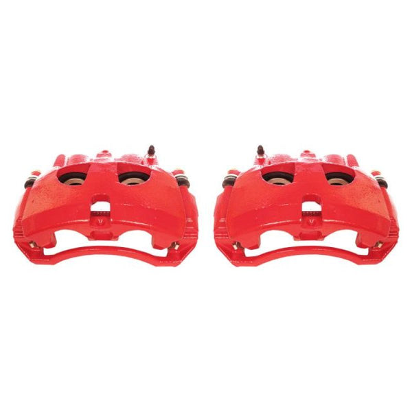 Power Stop 09-10 Dodge Ram 2500 Front Red Calipers w/Brackets - Pair