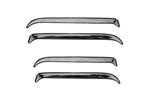 AVS 84-96 Jeep Cherokee (4 Door) Ventshade Front & Rear Window Deflectors 4pc - Stainless