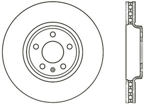 StopTech Power Slot 09-10 Audi A4/A4 Quattro / 08-10 A5 / 10 S4 Front Left Drilled & Slotted Rotor