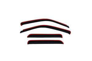 AVS 07-18 Toyota Tundra Double Cab Ventvisor In-Channel Front & Rear Window Deflectors 4pc - Smoke