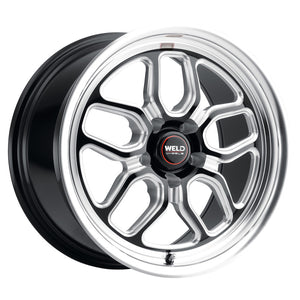 Weld Racing 17x10 Laguna Drag Wheel 5x114.3 ET50 BS7.50 Gloss BLK MIL DIA 78.1