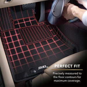 3D MAXpider 2013-2019 Nissan Leaf Kagu 1st Row Floormat - Black