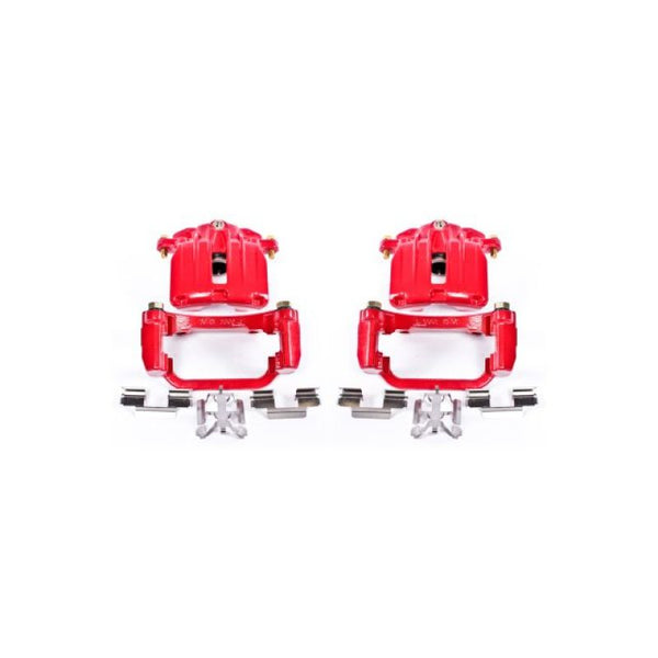 Power Stop 04-05 Cadillac DeVille Rear Red Calipers w/Brackets - Pair