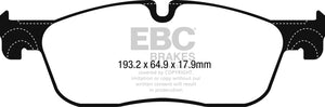 EBC 2017+ Jaguar F-Pace Ultimax2 Front Brake Pads