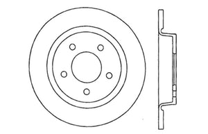 StopTech 04-10 Mazda3 Slotted & Drilled Left Rear Rotor