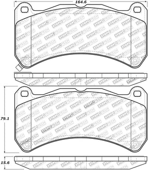 StopTech Performance 08-09 Lexus IS F Front Brake Pads