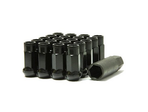 Wheel Mate Monster Open End Lug Nut Set of 20 - Black 1/2in