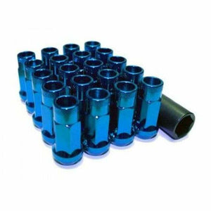 Wheel Mate Monster Open End Lug Nut Set of 20 - Blue 14x1.50