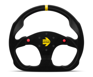 Momo MOD30 Buttons Steering Wheel 320 mm -  Black Suede/Black Spokes/1 Stripe